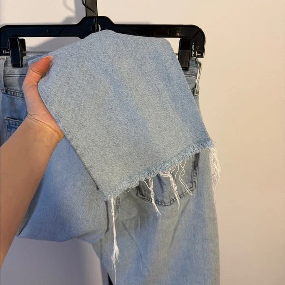 Agolde Light Blue Straight Leg Jeans Size 24 - Picture 6 of 6